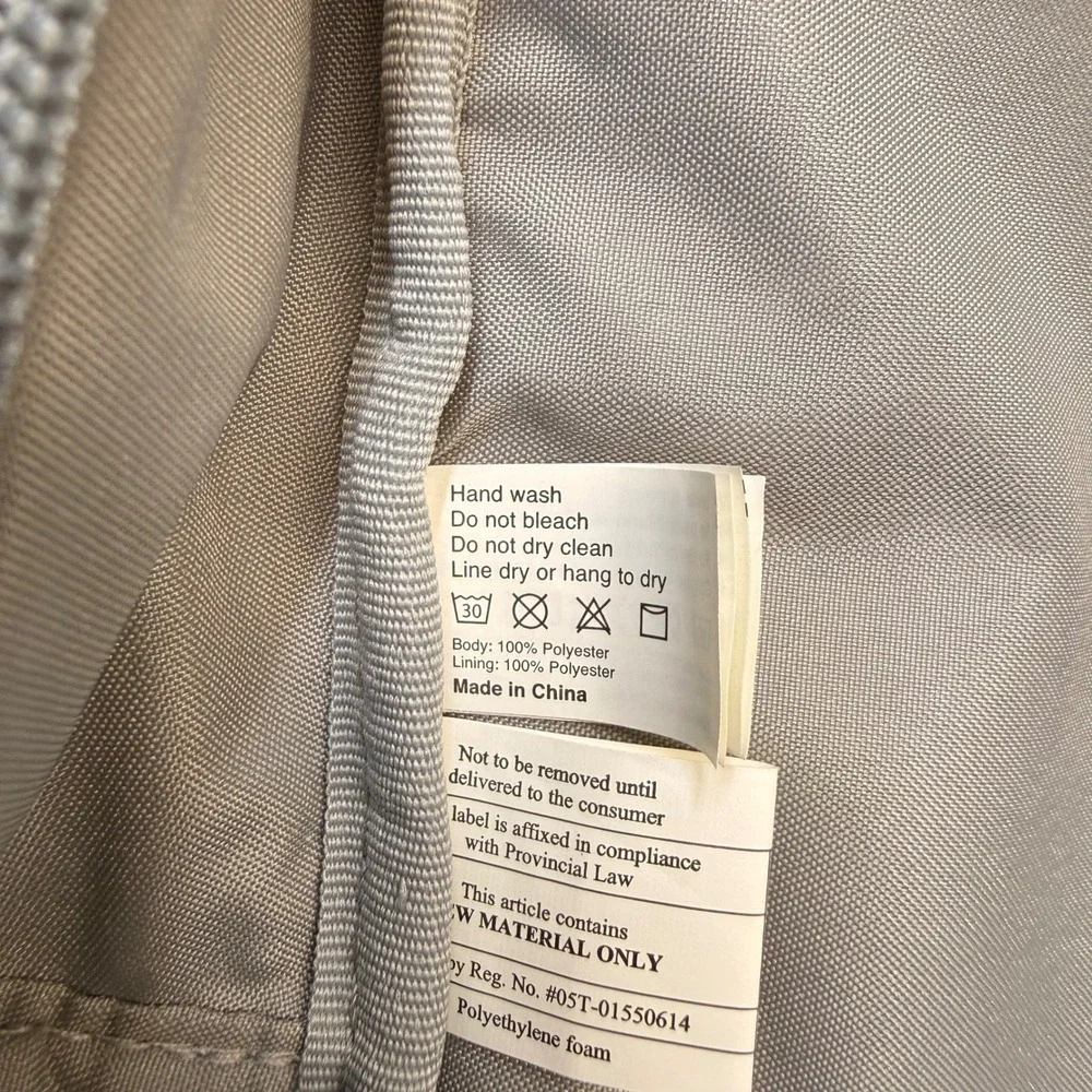 Baggallini Naples Convertible Backpack Gray RFID Blocking Travel Bag Knit Trim
